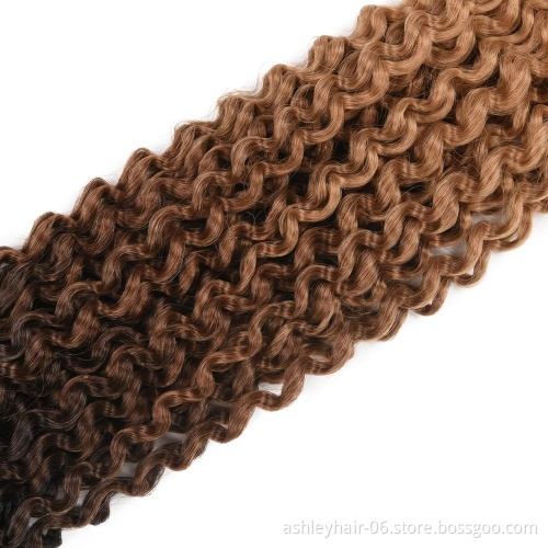 low price vital synthetic braiding hair bohemian braid crochet hair water curl 18inches
